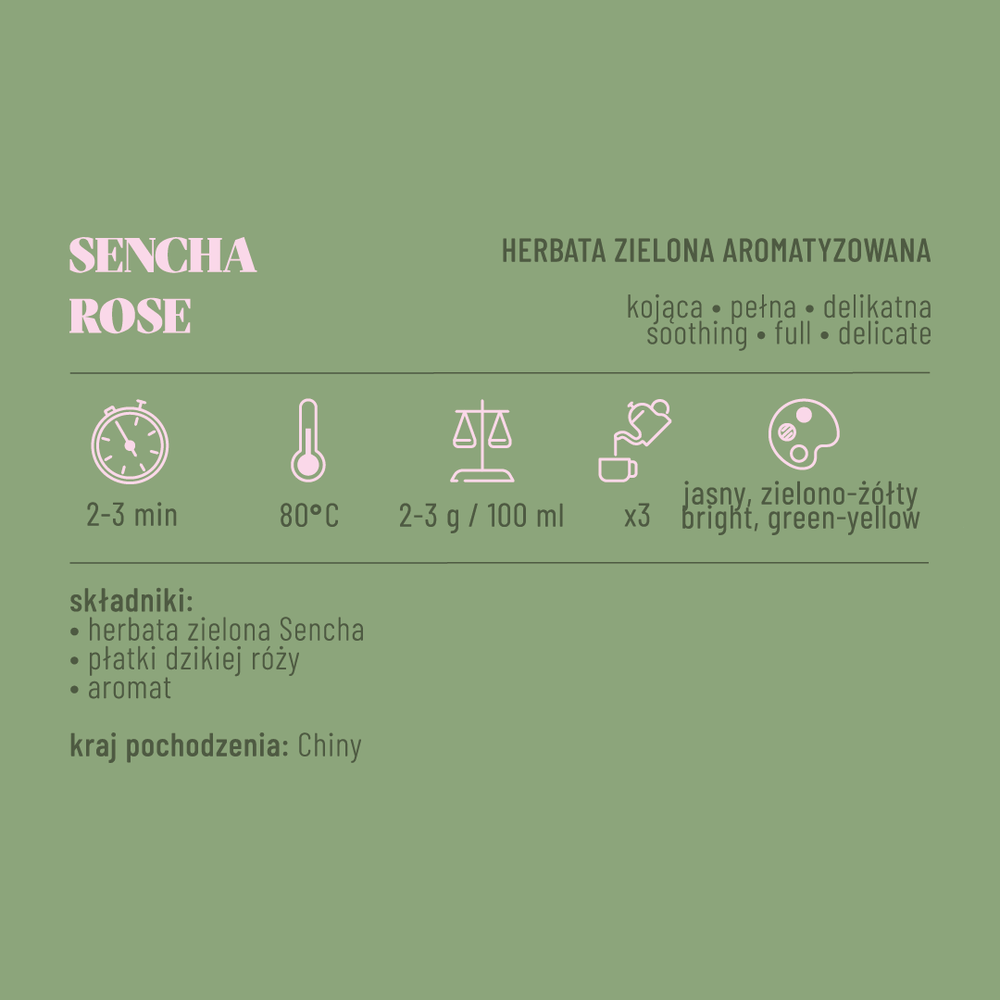 Herbata Sencha Rose 50 g