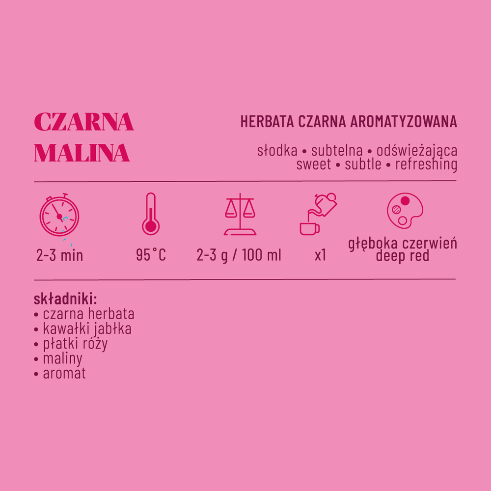 Herbata Czarna Malina 50 g