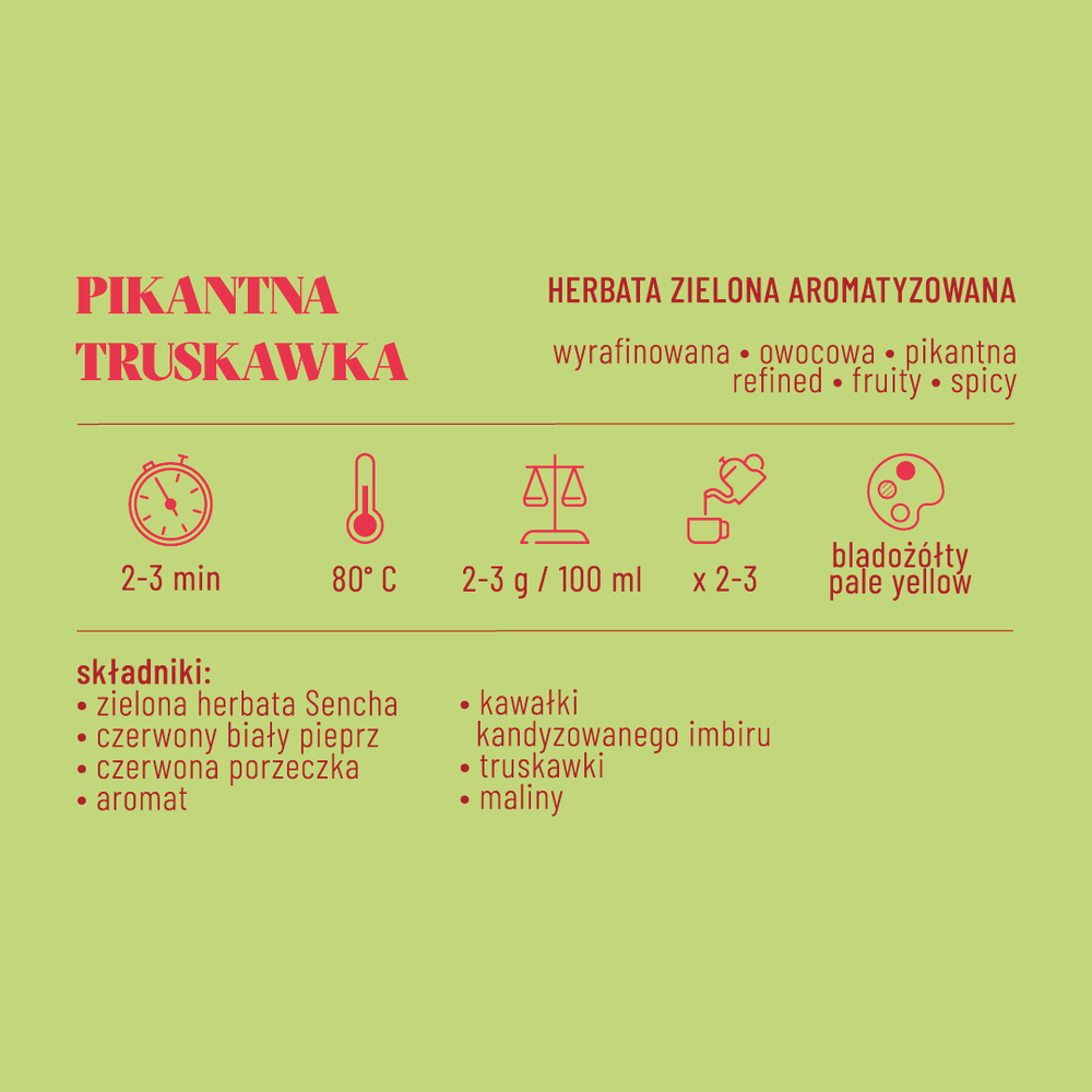 Herbata Pikantna Truskawka 50 g