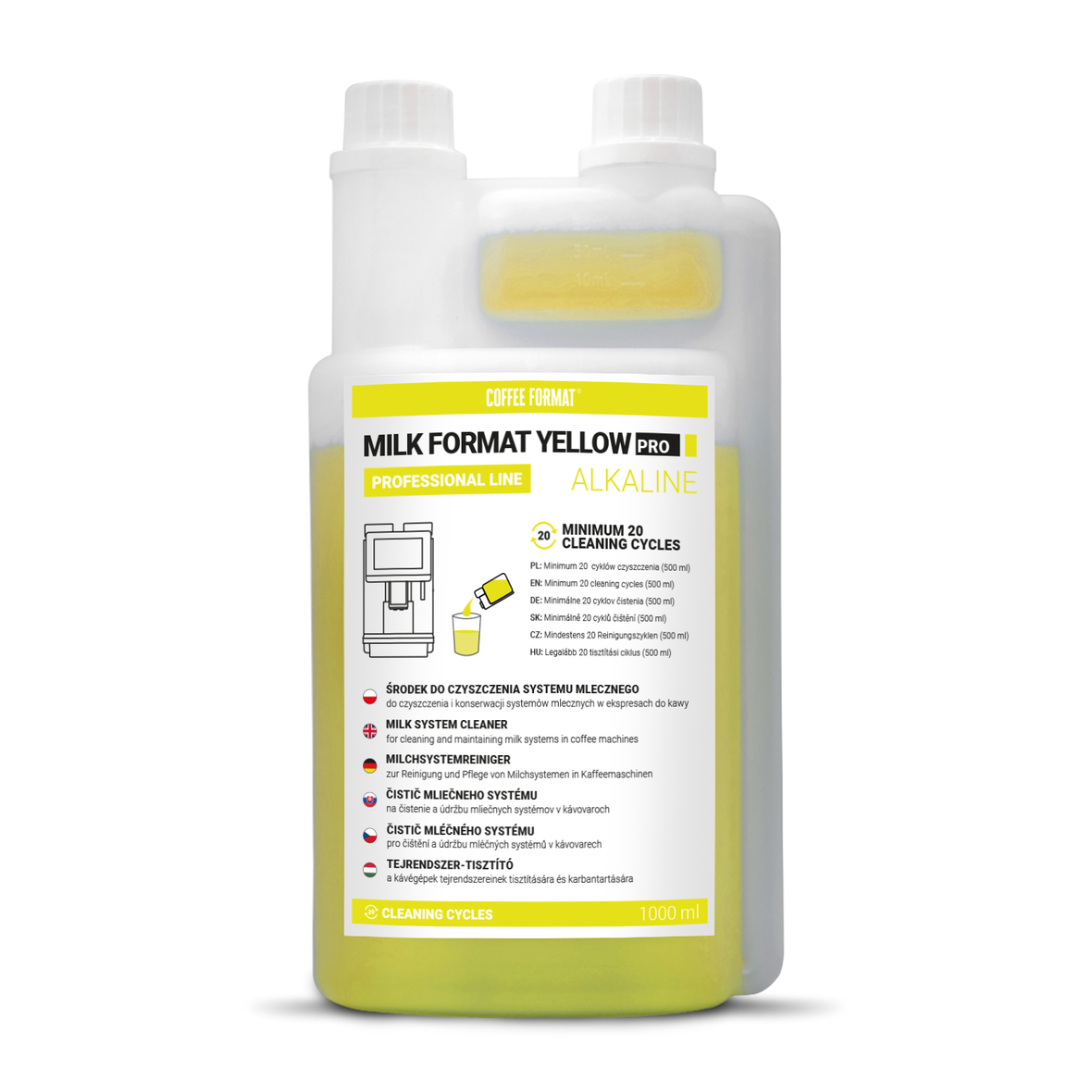 Środek czyszczący Milk Format Yellow PRO 1 l