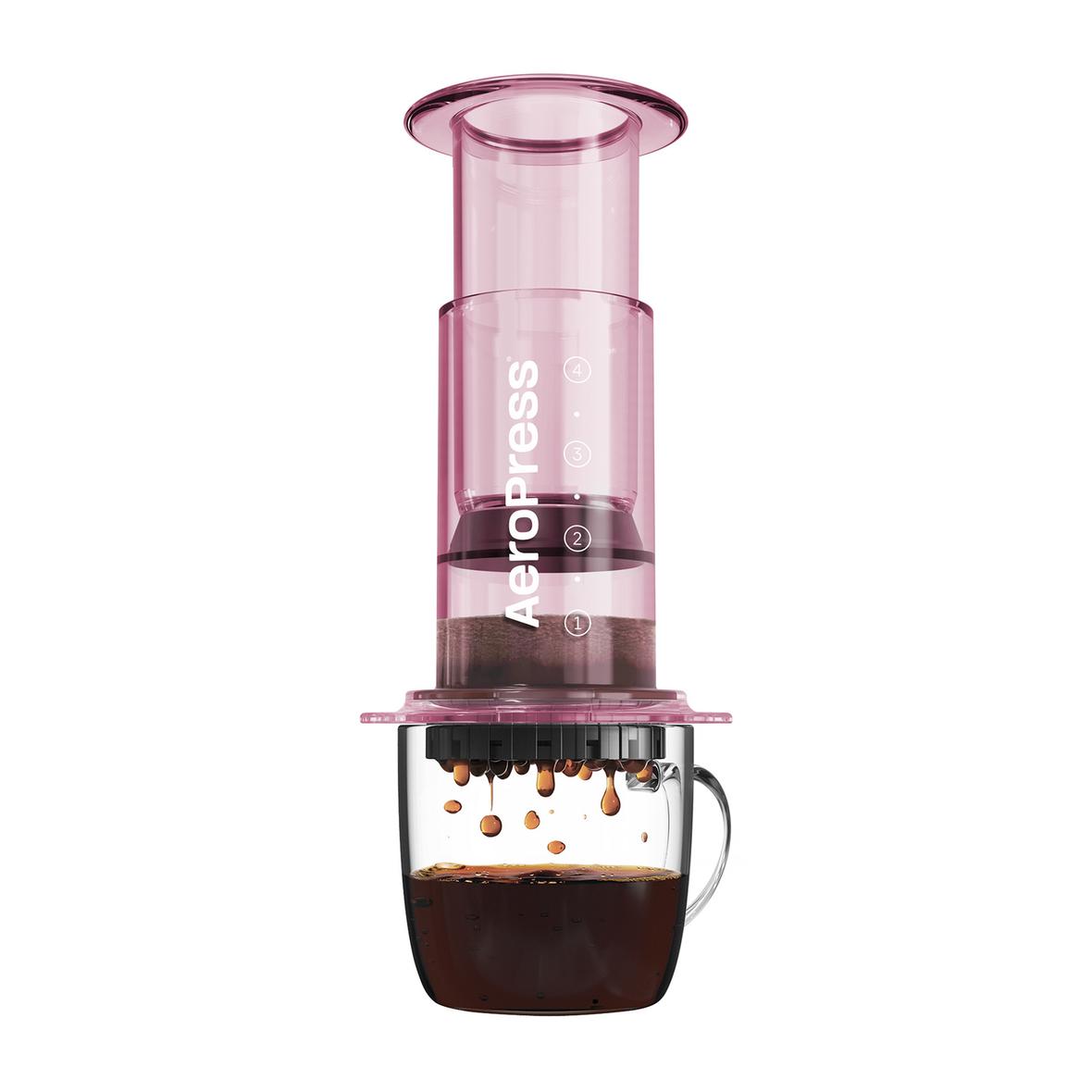 Zaparzacz do kawy AeroPress Clear Pink