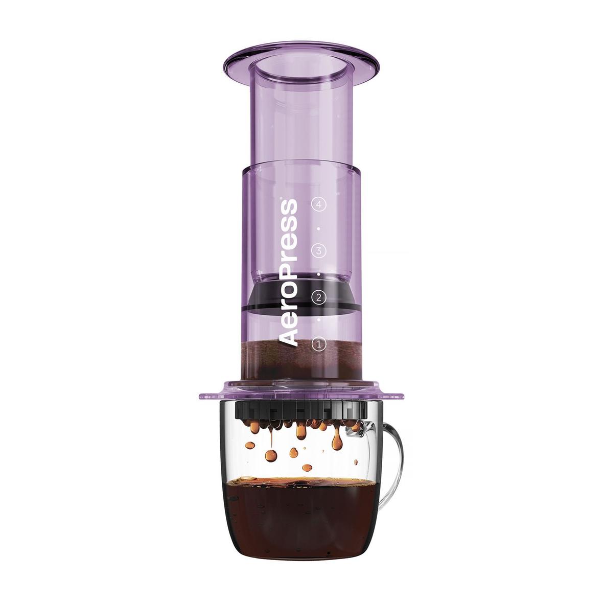 Zaparzacz do kawy AeroPress Clear Purple