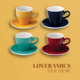 Loveramics Tulip - Filiżanka i spodek Cafe Latte 280 ml