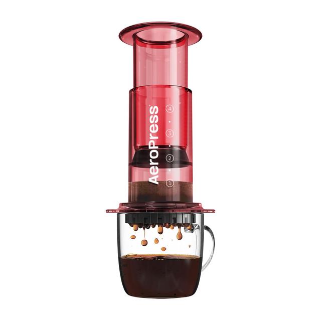 Zaparzacz do kawy AeroPress Clear Red